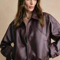 WW | Cropped Lederjacke Modern, Elegant & Zeitlos