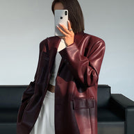WW | Reversf Pockets Leder Blazer