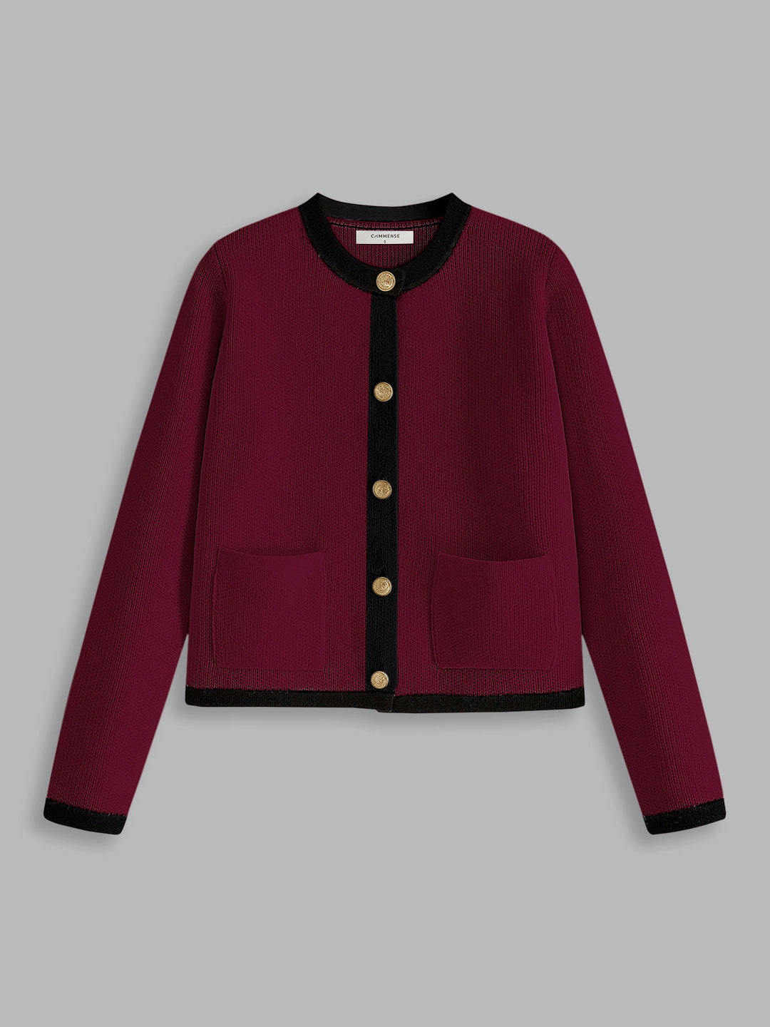W&W Mode | Damen-Cardigan mit Kontrastbesatz