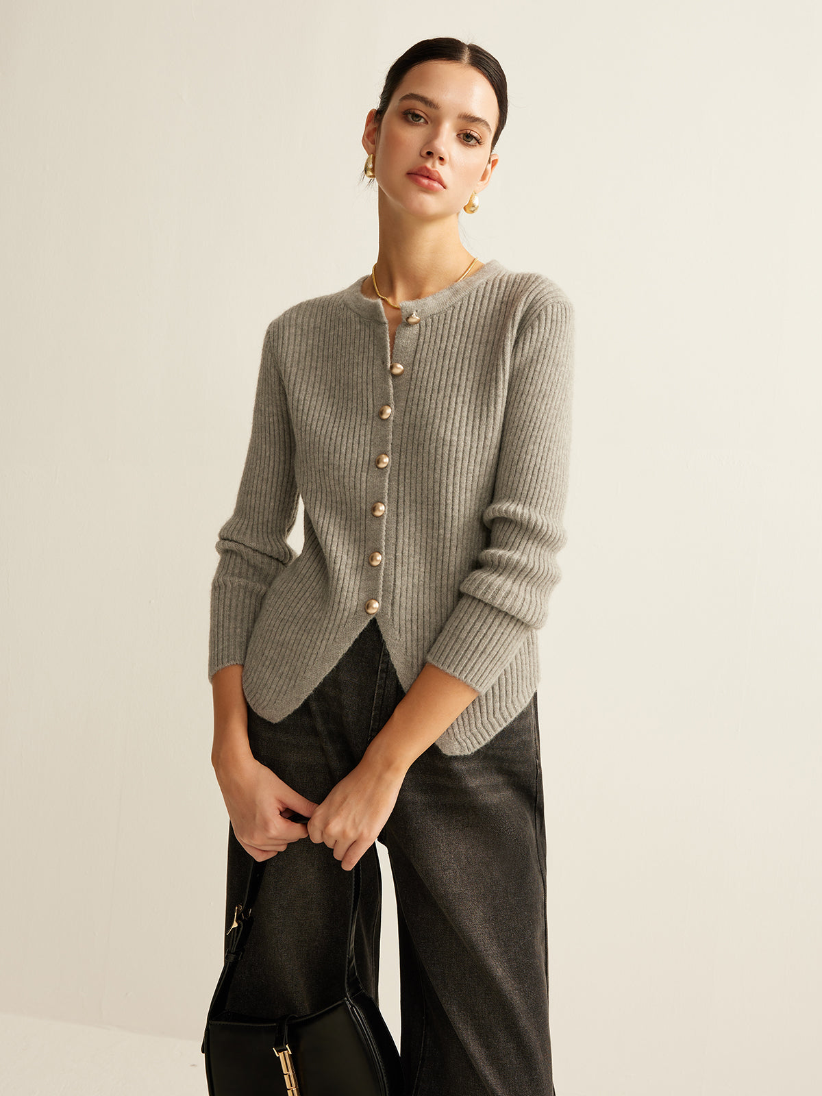 WW | Damen Pullover mit Knöpfen