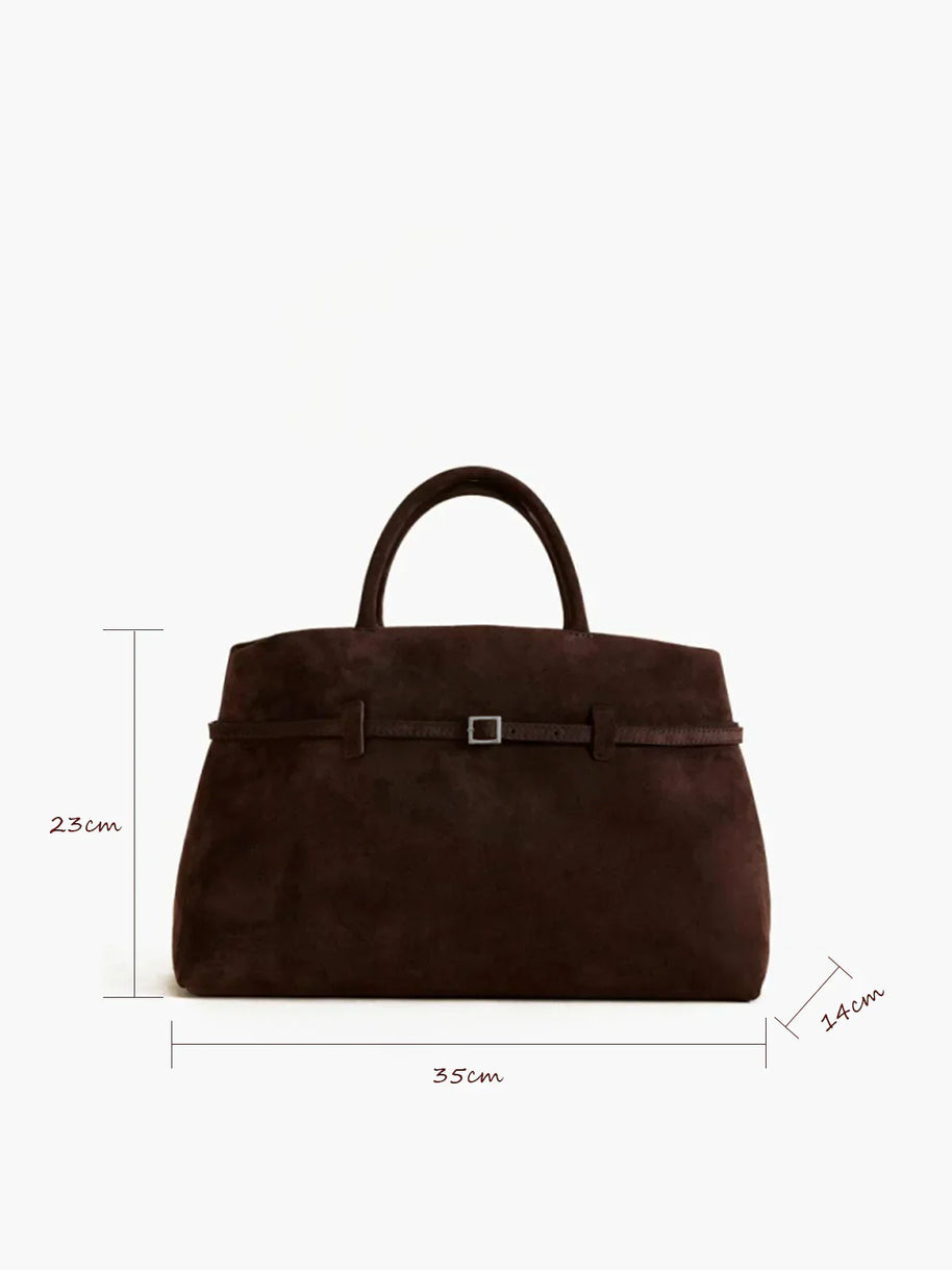 WW | Schnallen-Design Top-Handle Tasche