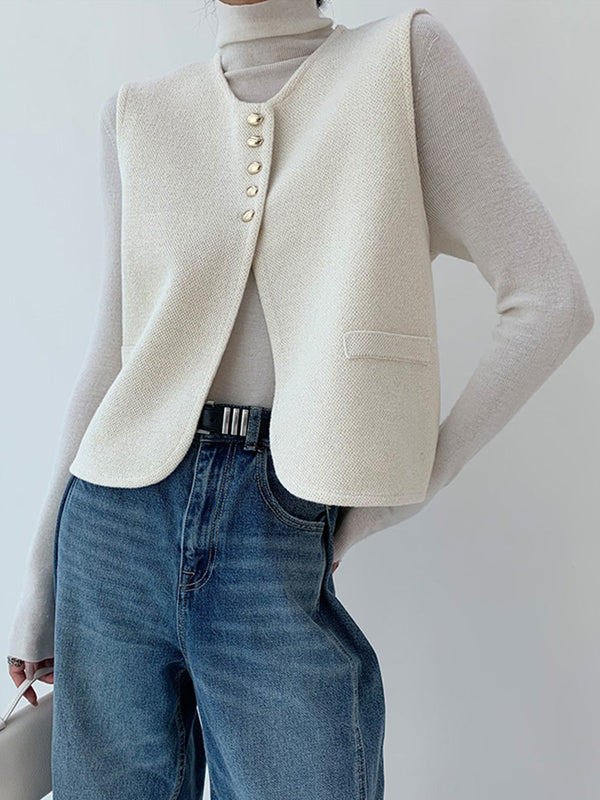 WW | Elegante Split Strickweste