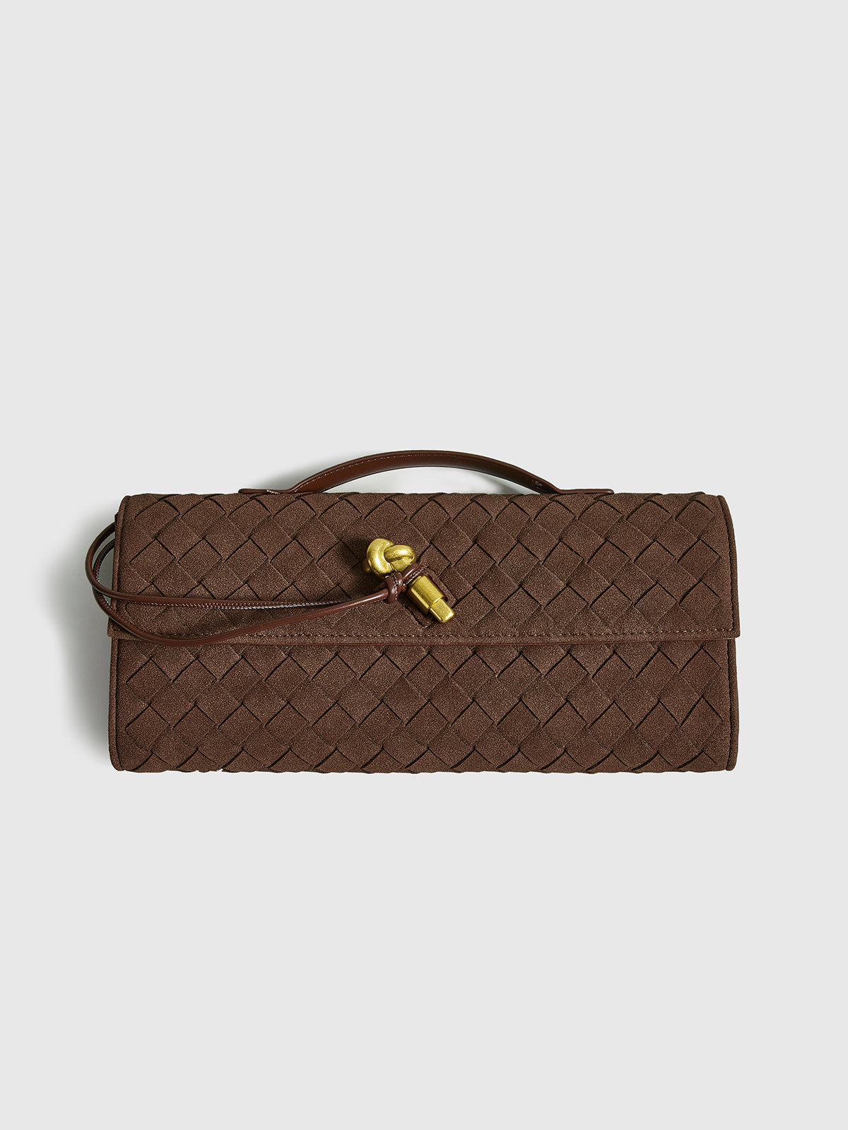 WW | Klapp Suede Clutch Tasche