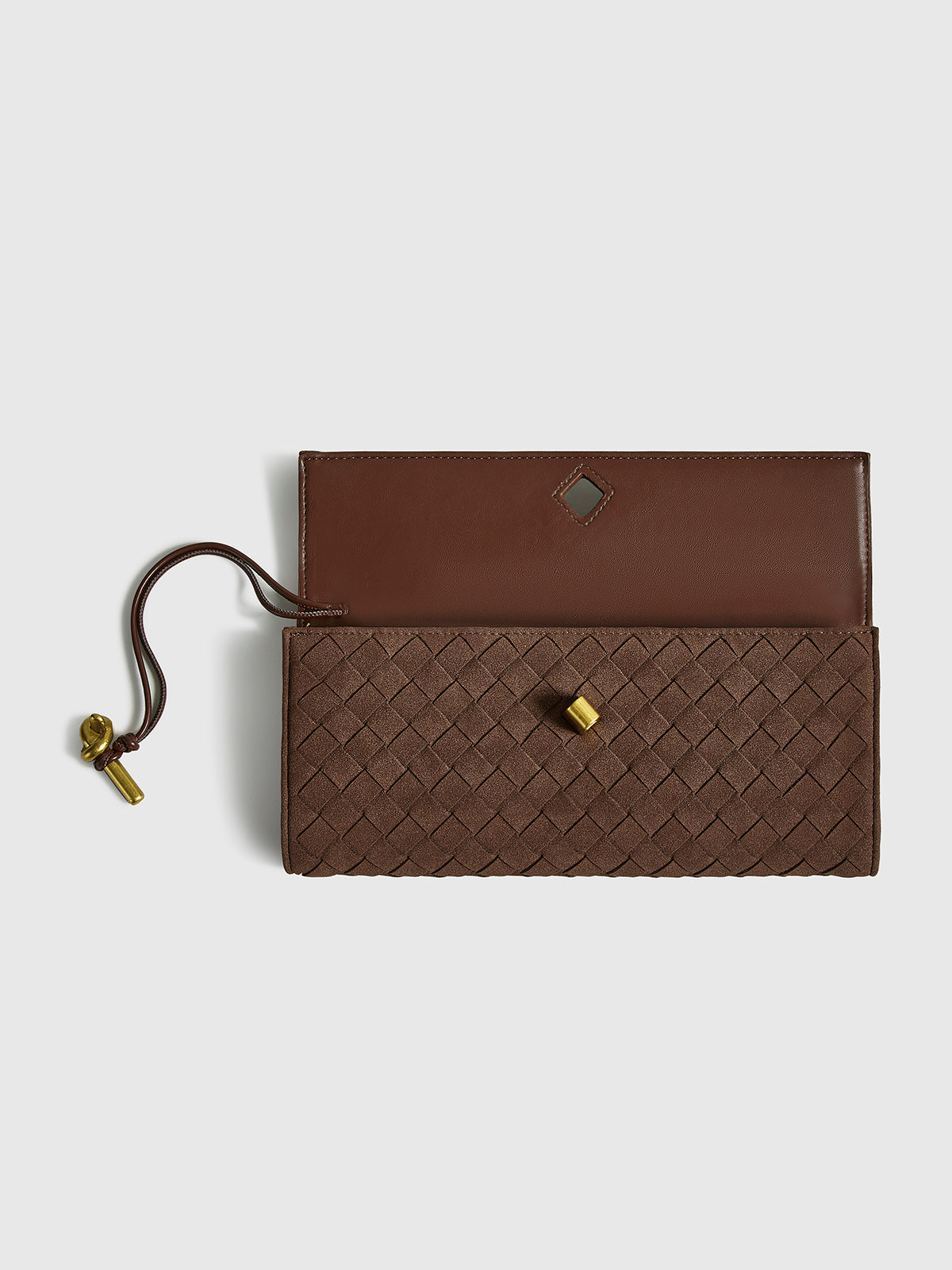 WW | Klapp Suede Clutch Tasche