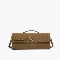 WW | Klapp Suede Clutch Tasche