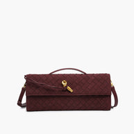 WW | Klapp Suede Clutch Tasche