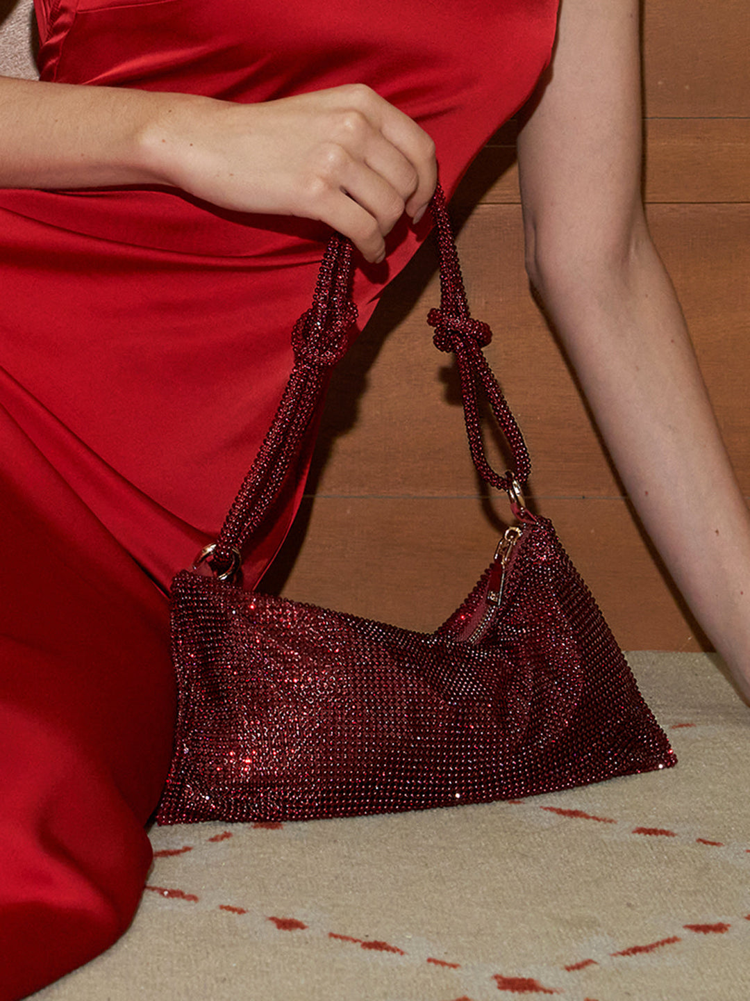 W&W Mode | Rhinestone Kleine Unterarmtasche
