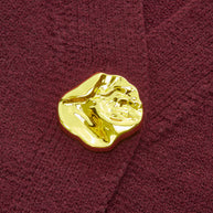 WW | Eleganter Metallknopf Kurzer Strickjacke