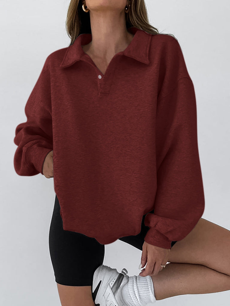 WW | Minimalist Plain Polo Sweathemd