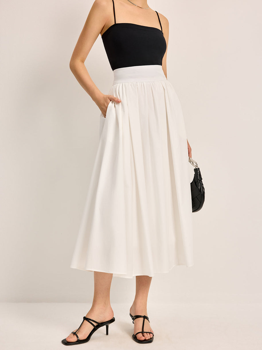 WW | Eleganter A-linien Plissee Rock