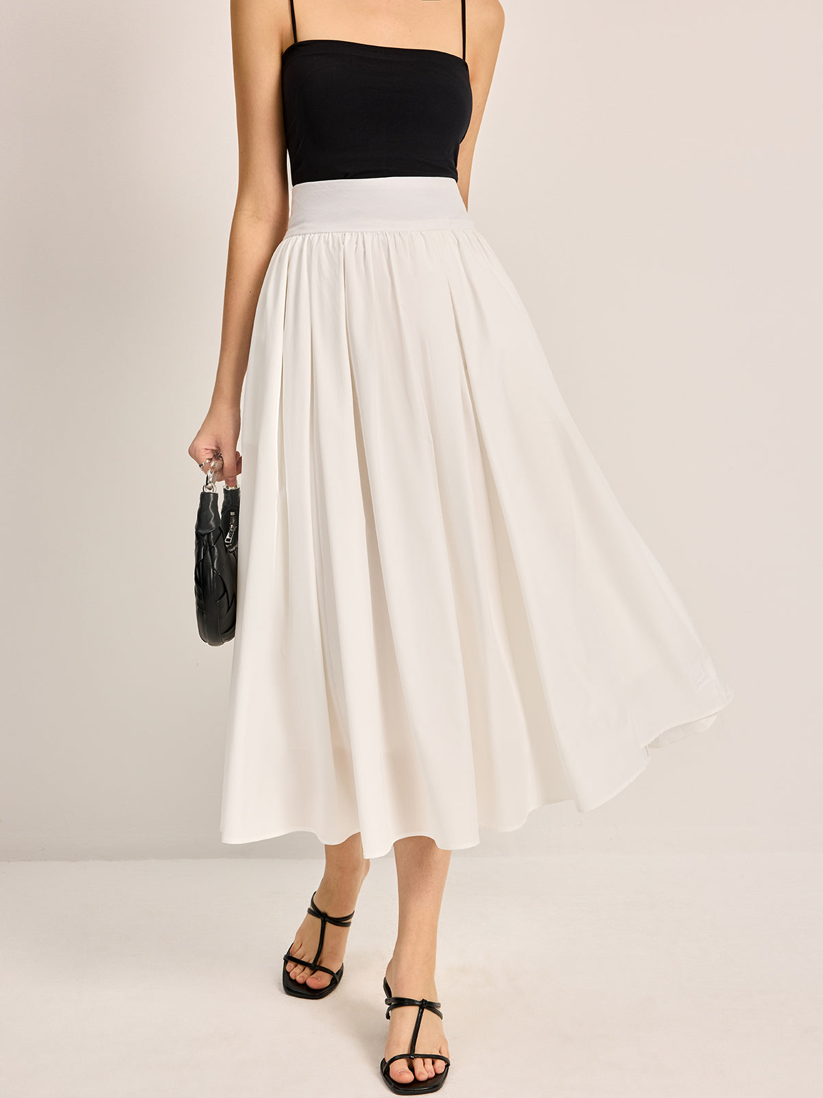 WW | Eleganter A-linien Plissee Rock