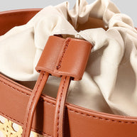 WW | Rattan Akzent Kordelzug Eimer Tasche