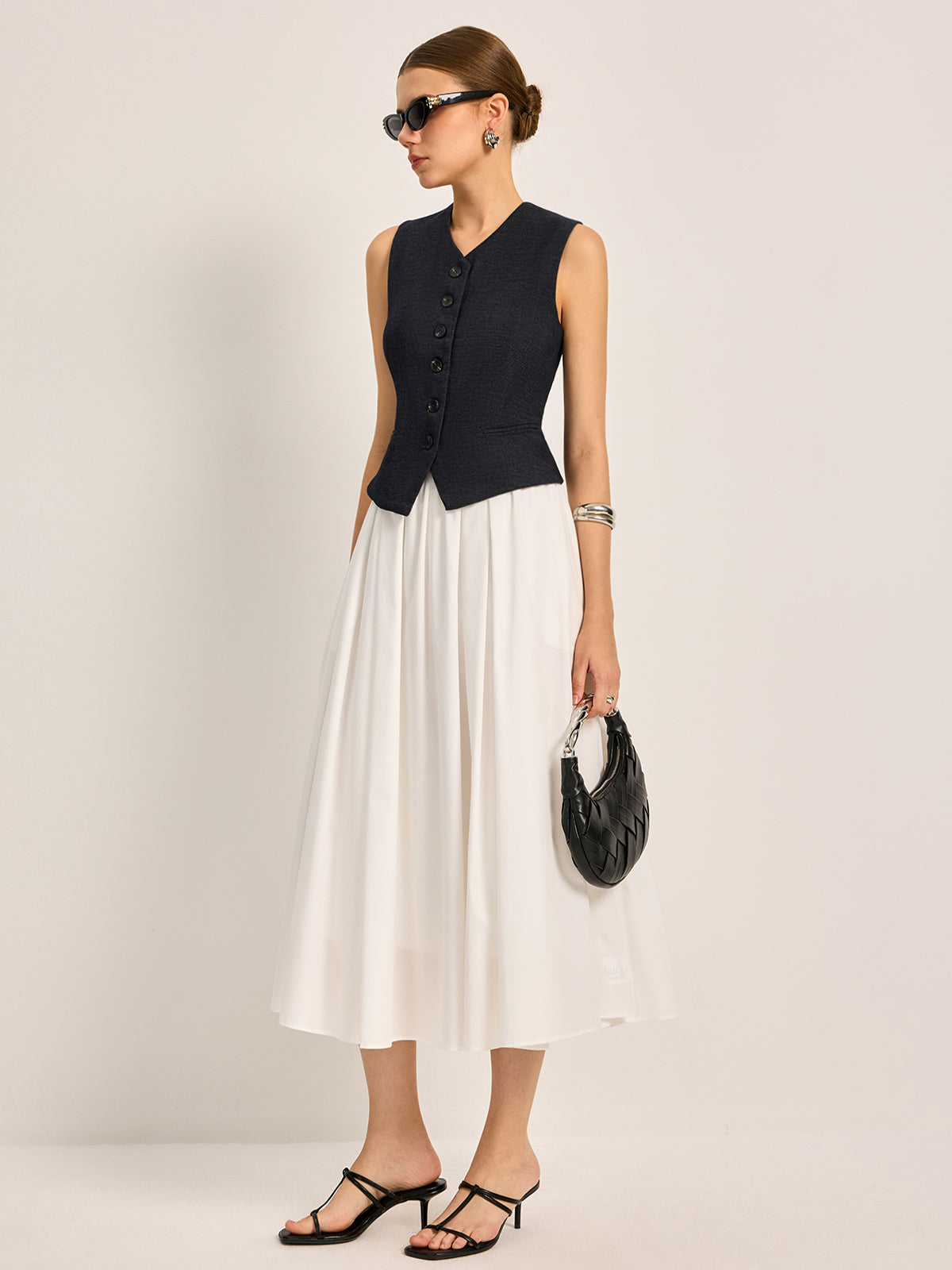 WW | Eleganter A-linien Plissee Rock