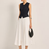 WW | Eleganter A-linien Plissee Rock