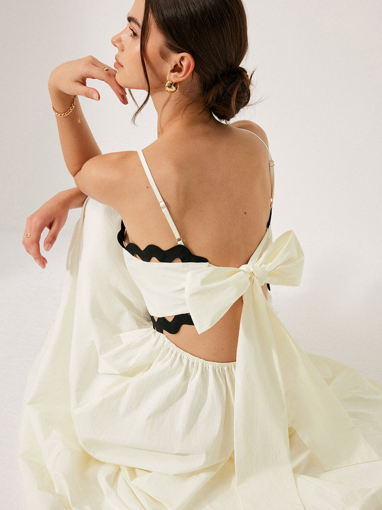 WW | Rundum Gesäumtes Rückbandkleid