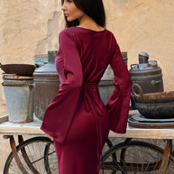 WW | Leichte Maxikleid mit Romantischem Schnitt