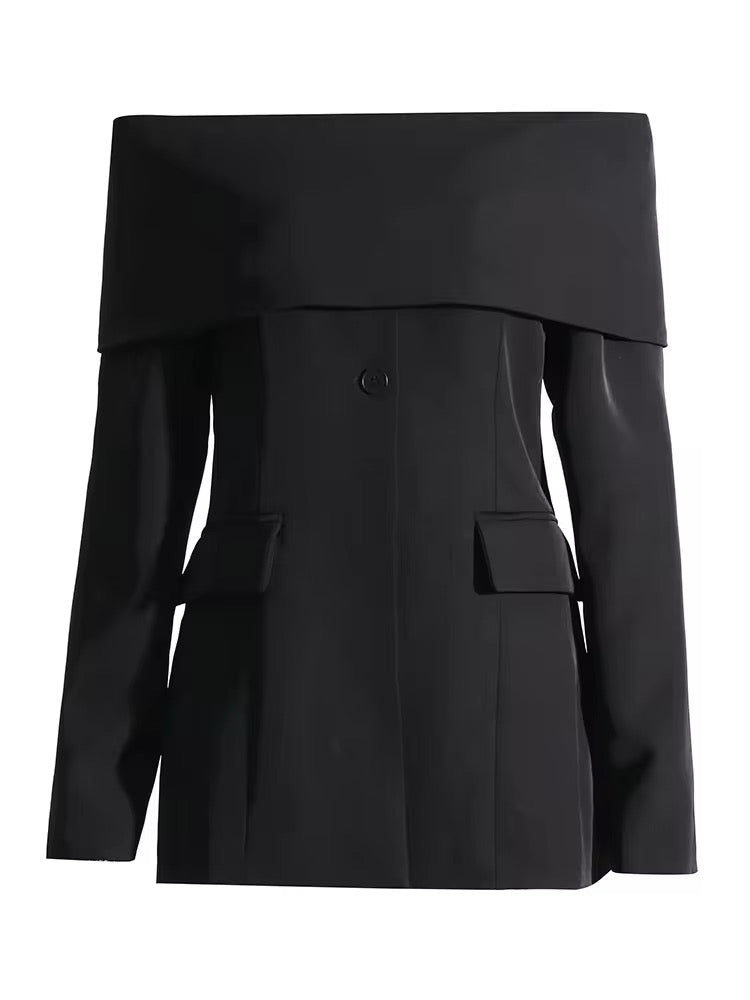 W&W Mode | Off Shoulder Blazer