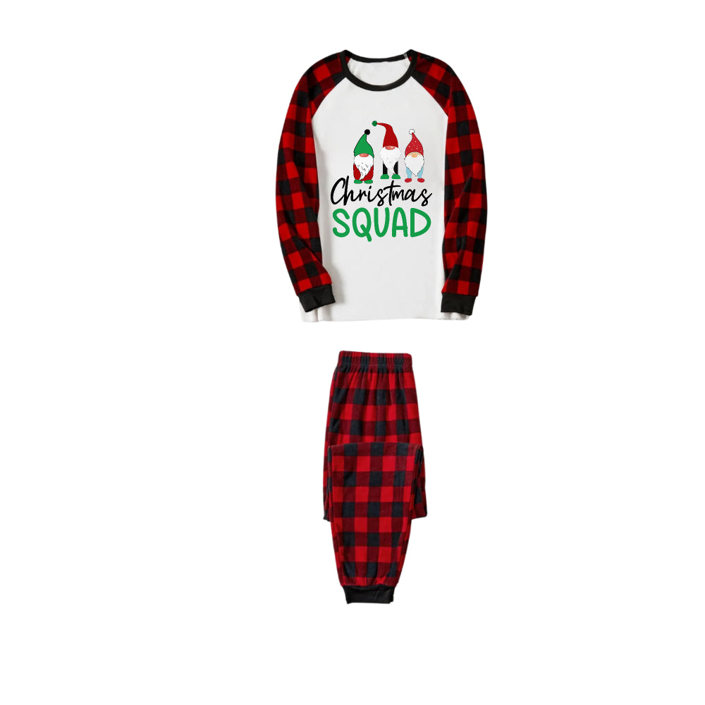 WW | Rote und schwarze karierte Weihnachts-Pyjama-Set mit 