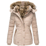 WW - Warme Winterjacke mit Fellkapuze