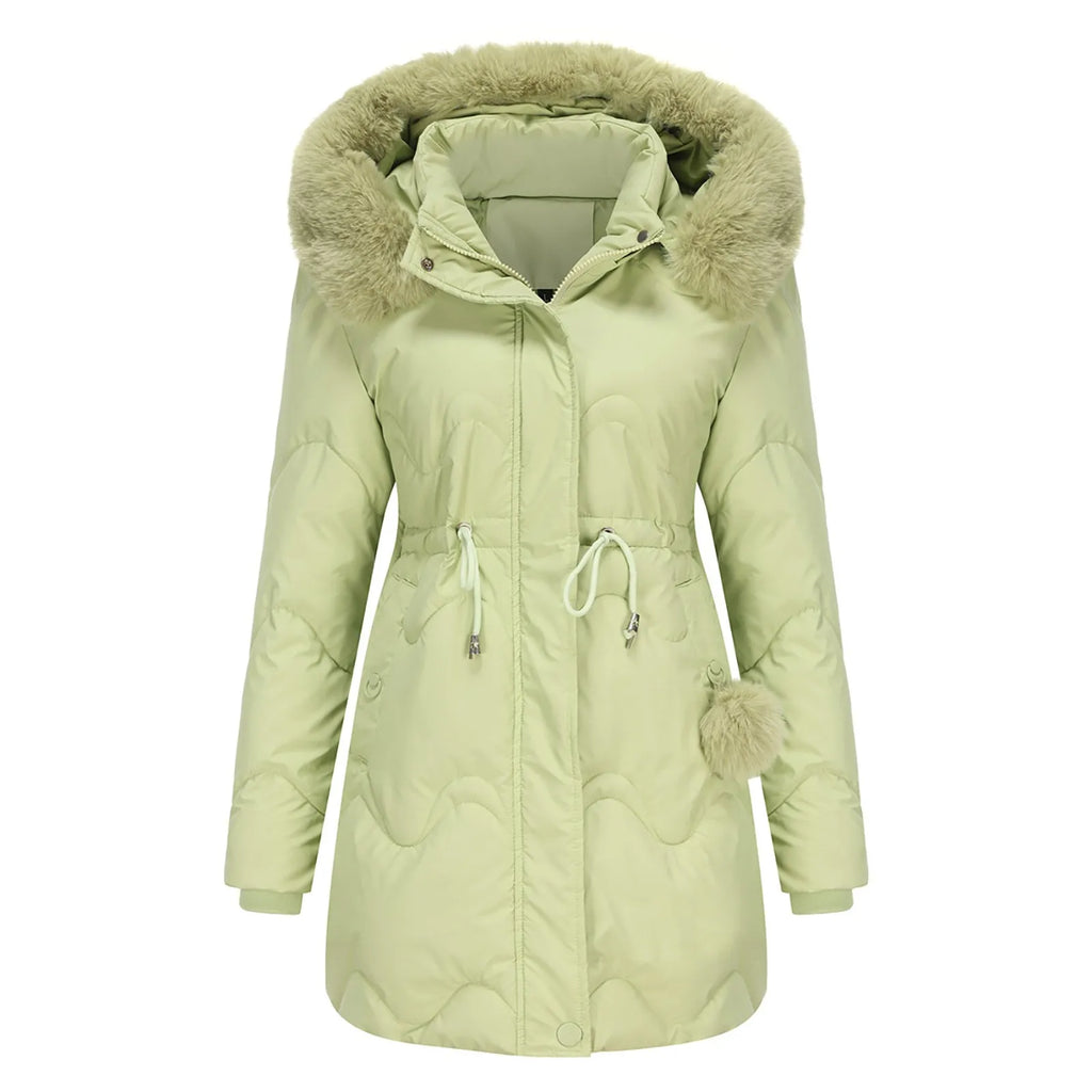 WOLFF - Wattierte Winterjacke mit flauschigem Kragen