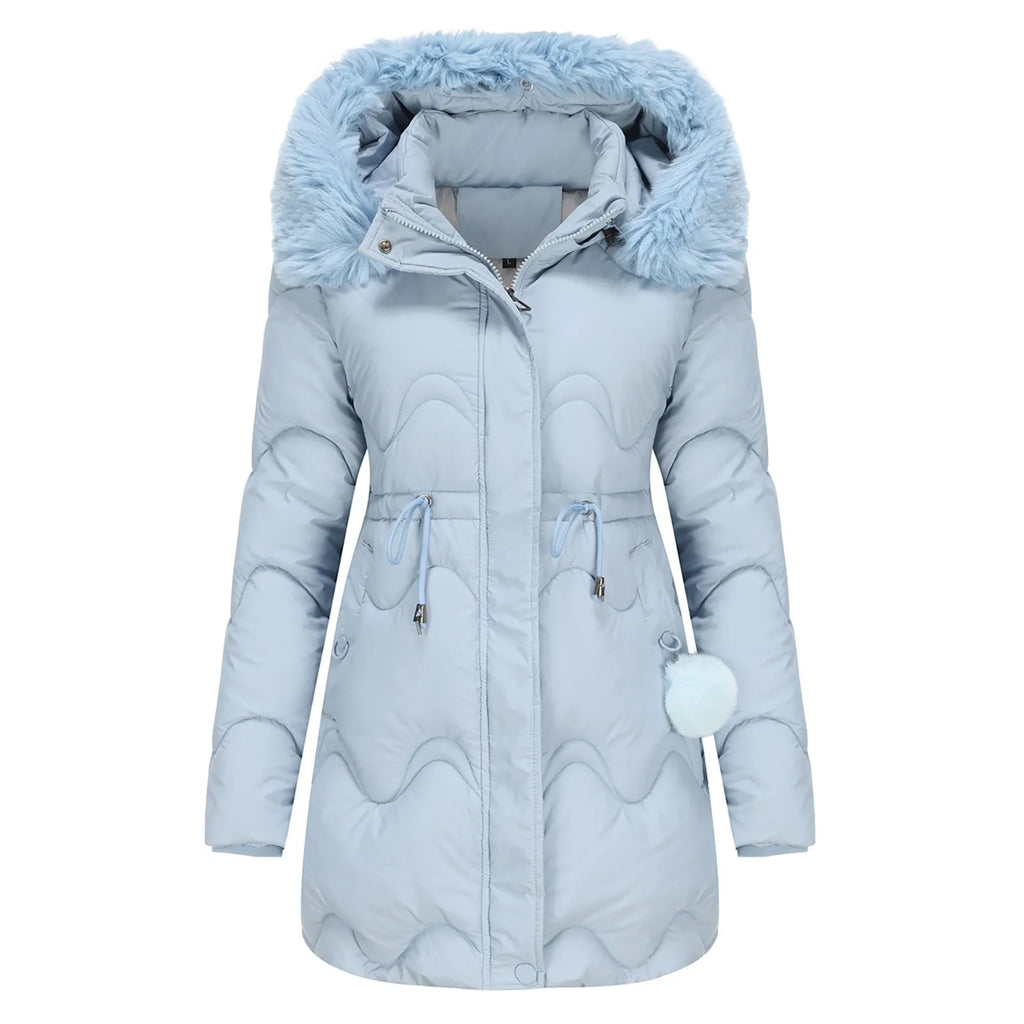 WOLFF - Wattierte Winterjacke mit flauschigem Kragen