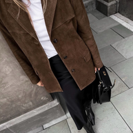 WW | und moderner Damen-Blazer aus Wildlederoptik