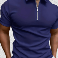 WW | Enganliegendes Poloshirt für Herren mit Reißverschluss