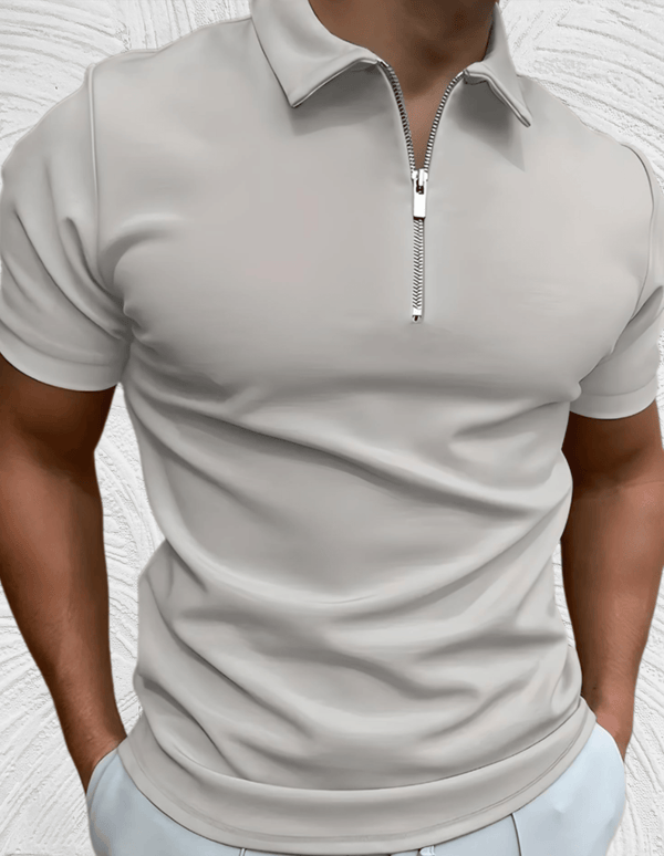WW | Enganliegendes Poloshirt für Herren mit Reißverschluss