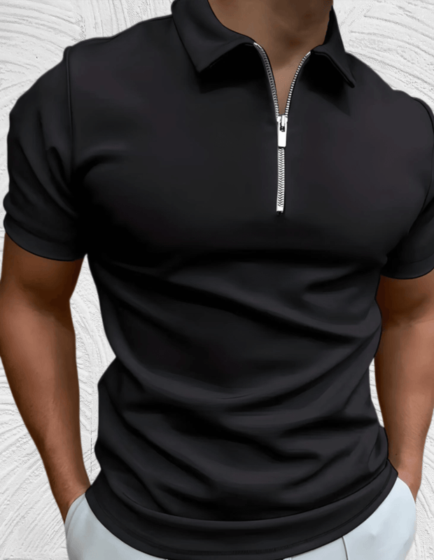 WW | Enganliegendes Poloshirt für Herren mit Reißverschluss