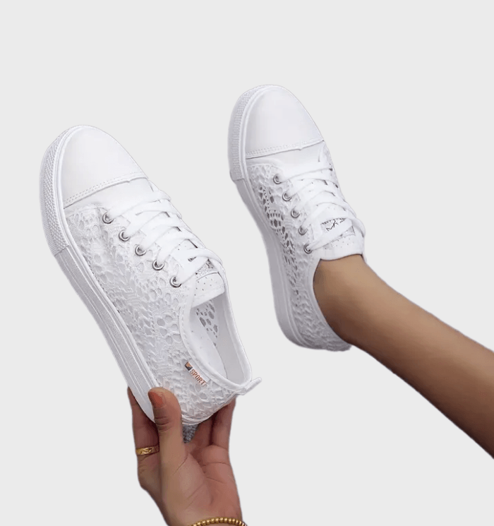WW | Stylische Niedrig Geschnittene Schnürsneakers mit Seitlichen Details und Sicherer Passform