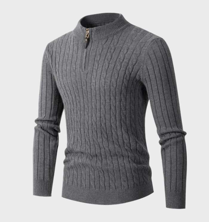 W&W Mode - Schmal geschnittener Herrenstrickpullover