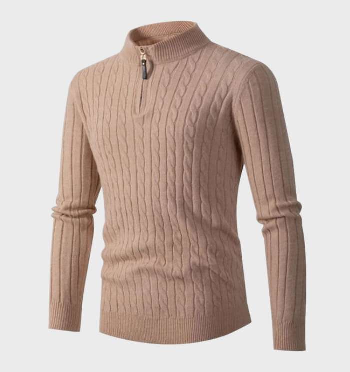 W&W Mode - Schmal geschnittener Herrenstrickpullover
