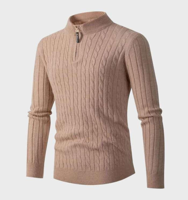 Wolff - Schmal geschnittener Strickpullover mit Kragen