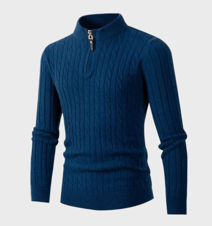 W&W Mode - Schmal geschnittener Herrenstrickpullover