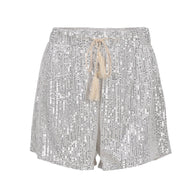 WW | Pailletten Sommer Shorts Mit Elastischem Bund Leicht & Stilvoll