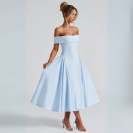 WW | Midi-Kleid Elegant Blau