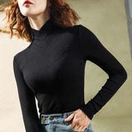 WW | Überlappender Rollkragenpullover für Damen - Warm und Elegant