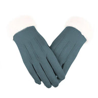 WW | Schicke Winter Trendy Wildleder Handschuhe mit Moderne Optik für Frauen
