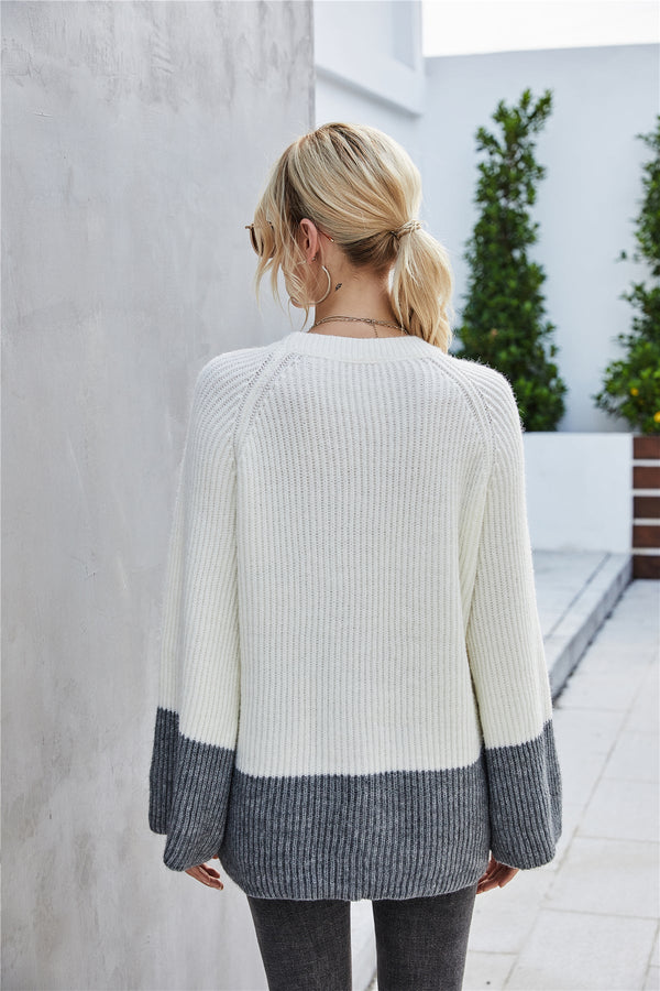 WOLFF Lockere Stiche Rundkragen Pullover