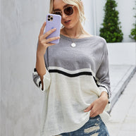 WW Strick Große Größe Fledermausärmel Strickpullover