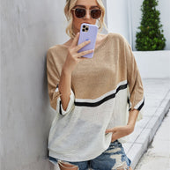 WW Strick Große Größe Fledermausärmel Strickpullover