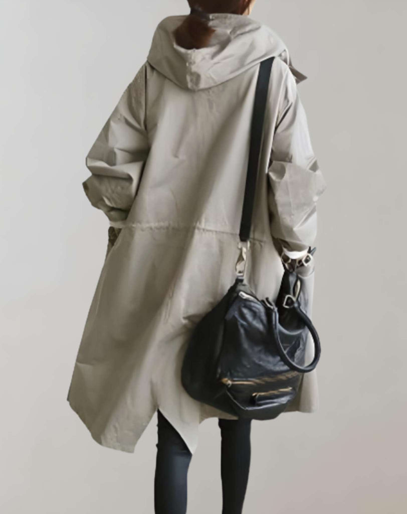 WW | Wasserdichter Und Warmer Trenchcoat Mit Kapuze