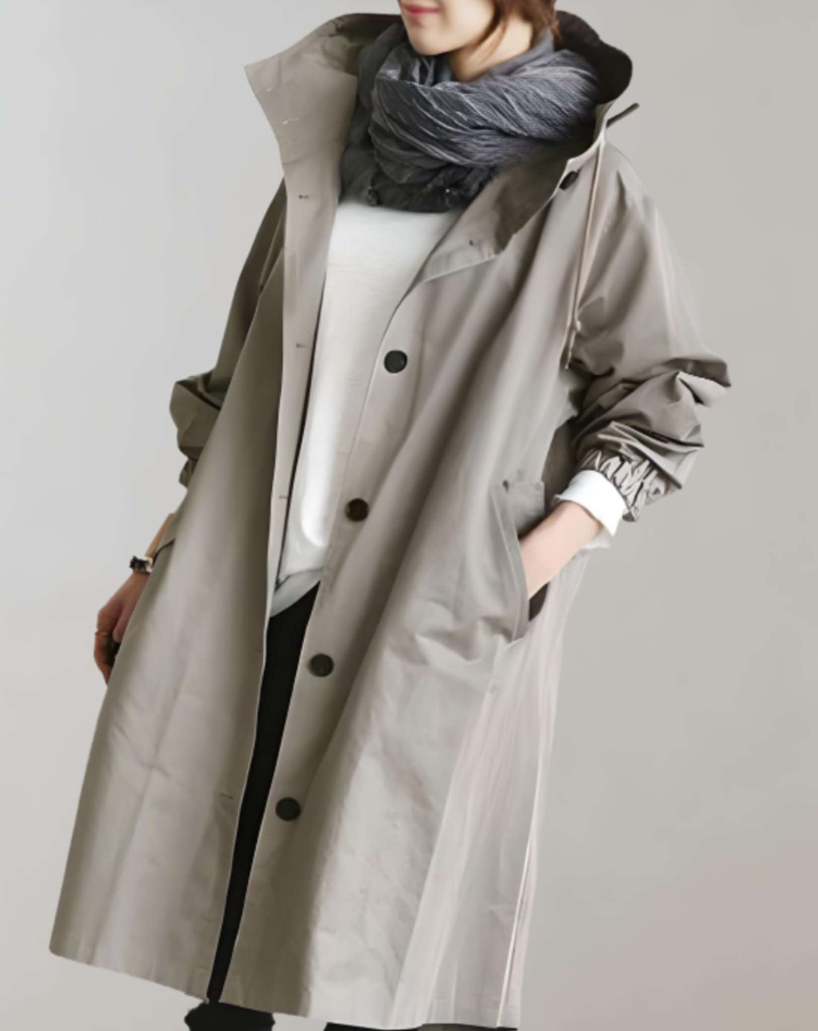 WW | Warmer Trenchcoat Mit Kapuze