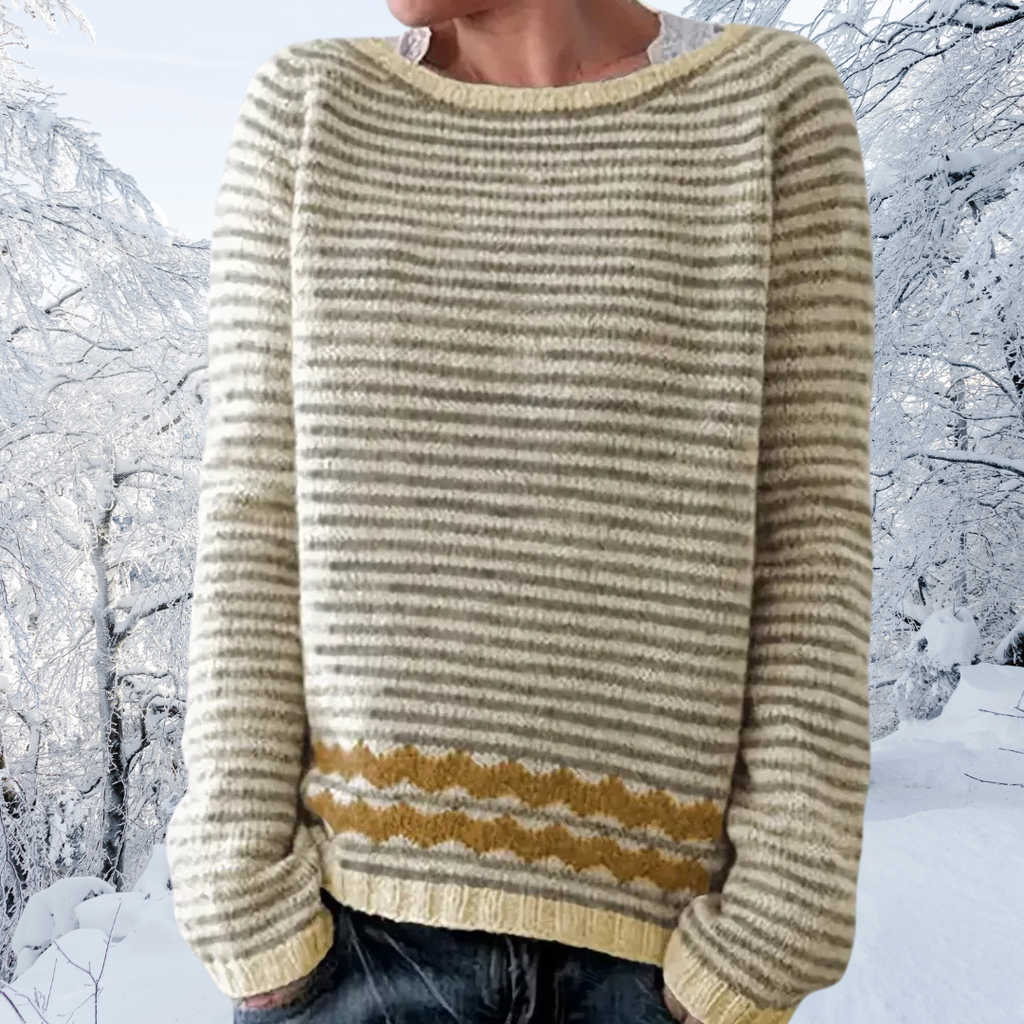 WW | Gestreiftes Fair Isle Strickpullover