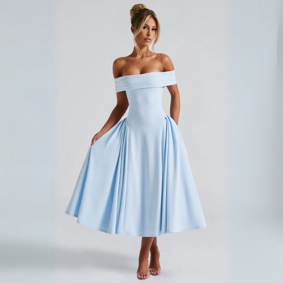 WW | Midi-Kleid Elegant Blau