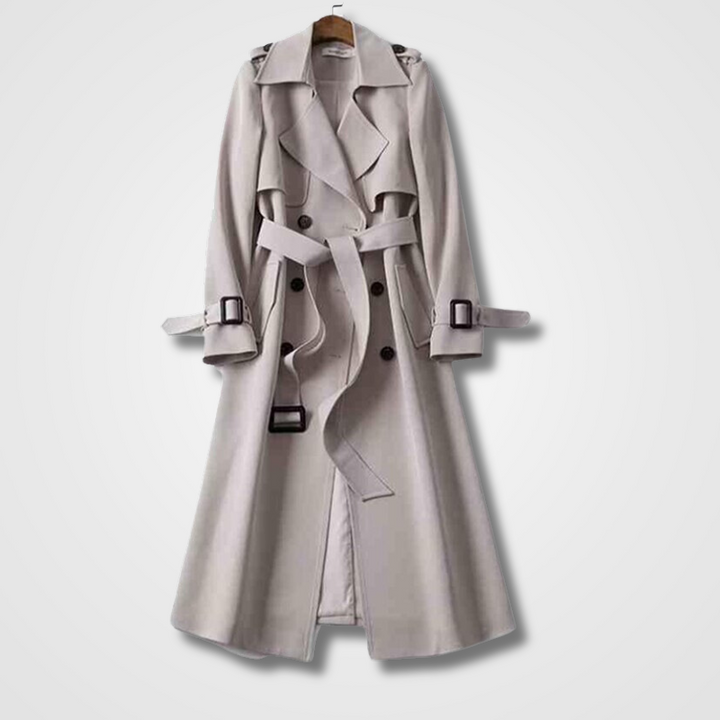 W&W Mode | Lässiger Langer Trenchcoat Mit