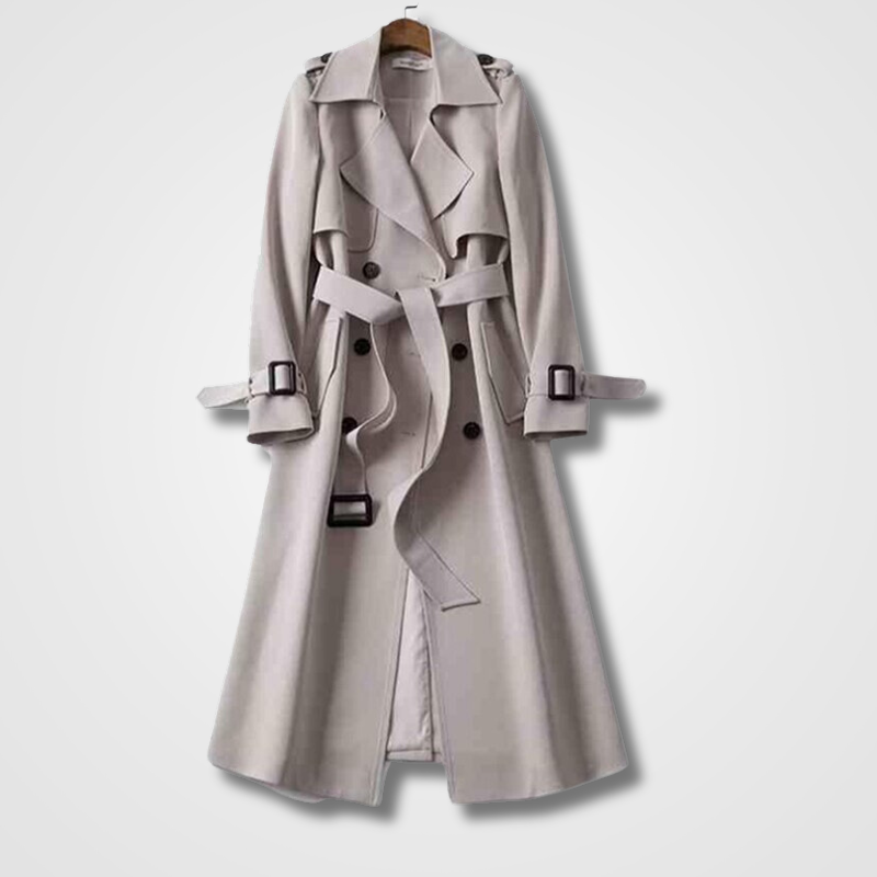 Wolff | Lässiger Langer Trenchcoat Mit