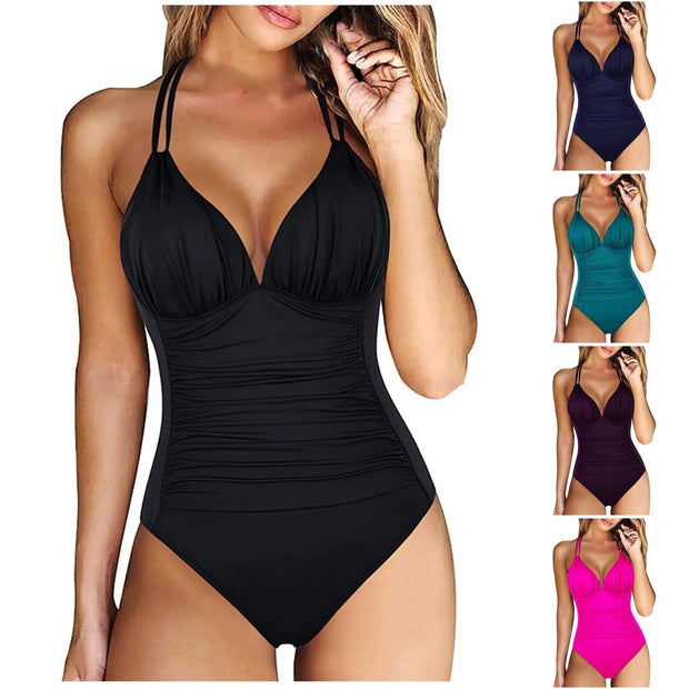 WW | Formendes Badeanzug Mit Push up Bikinitop Und V-ausschnitt Für Damen