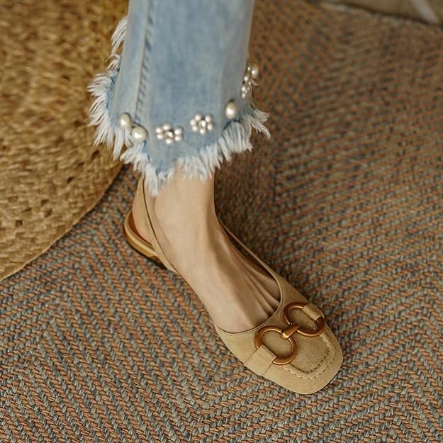 WW | Schuhe Frauen flach offener Rücken Sommerschuhe