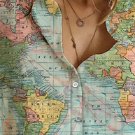 WW | Globe Weltkarte Bedrucktes Shirt